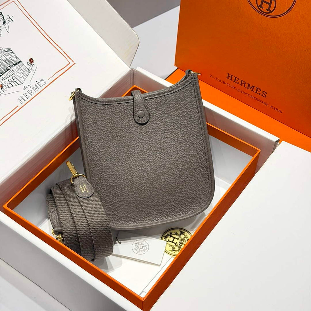 Hermes Mini Evelyne 16 Bag in Taurillon Clemence Leather H069448
