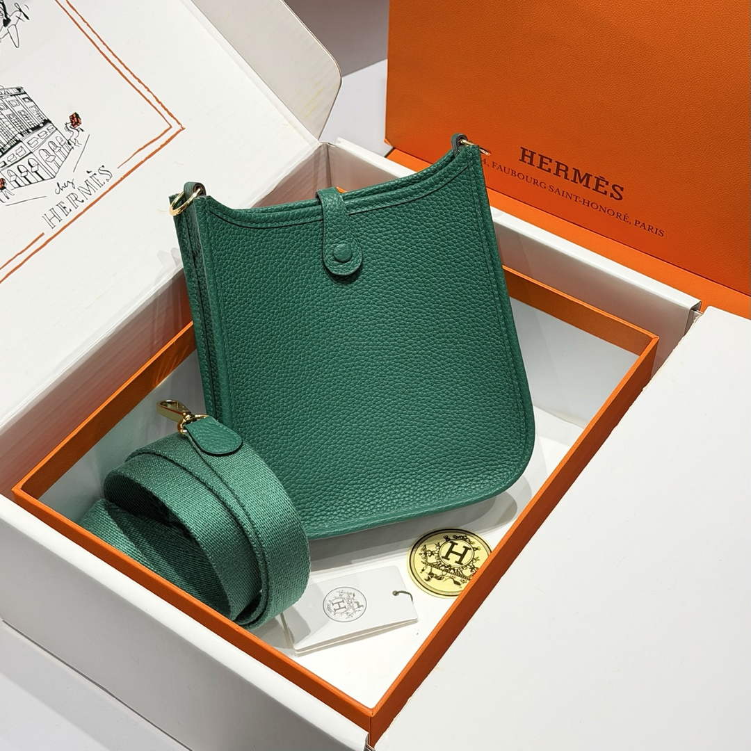 Hermes Mini Evelyne 16 Bag in Taurillon Clemence Leather H069422