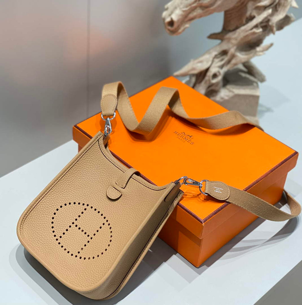 Hermes Mini Evelyne 16 Bag in Taurillon Clemence Leather H069455