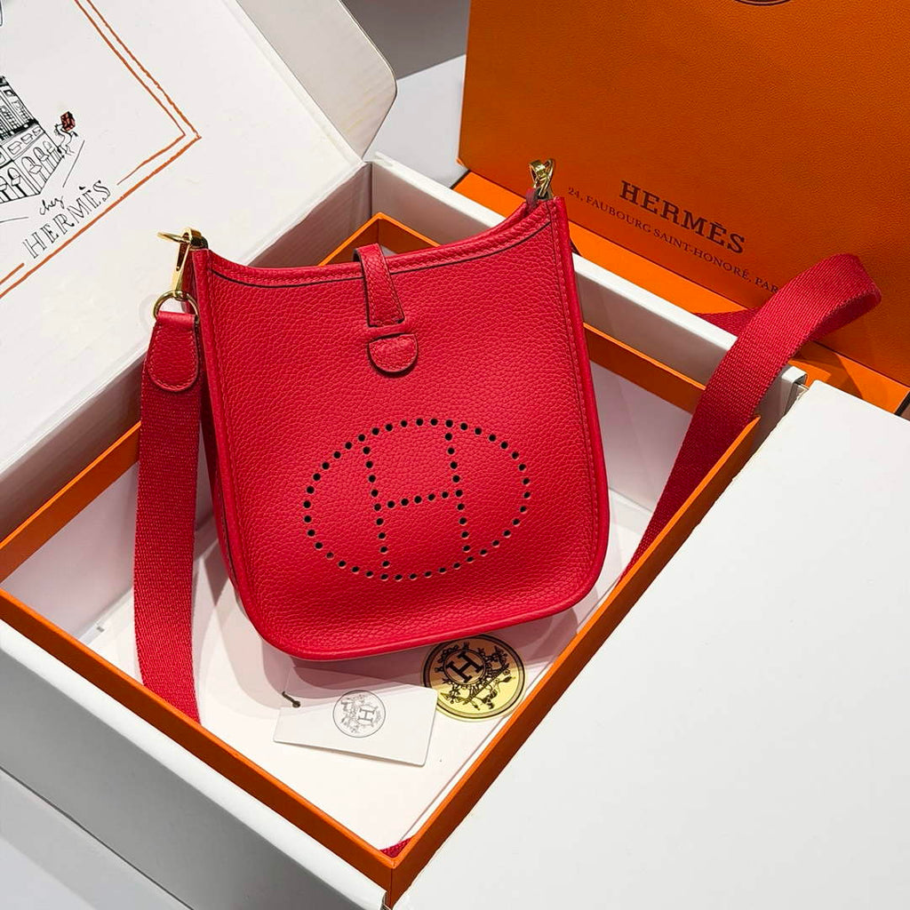 Hermes Mini Evelyne 16 Bag in Taurillon Clemence Leather H069423