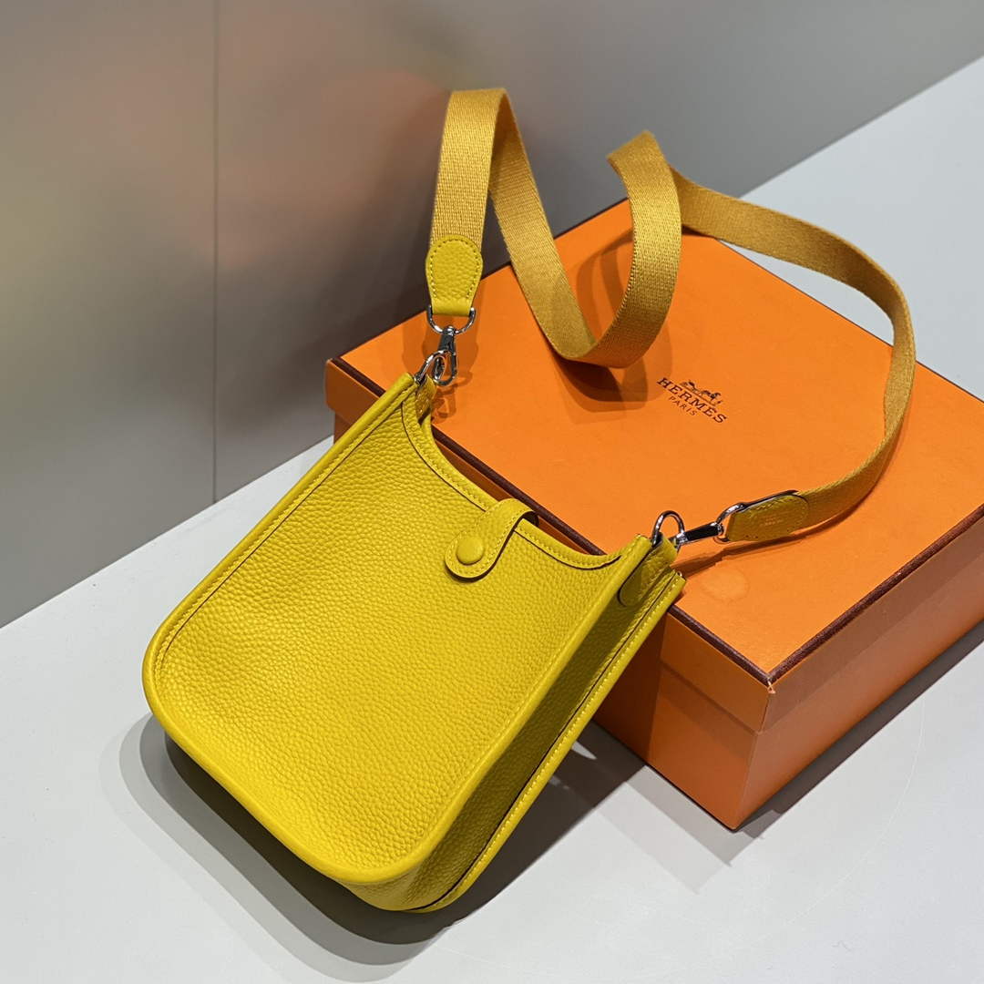 Hermes Mini Evelyne 16 Bag in Taurillon Clemence Leather H069456