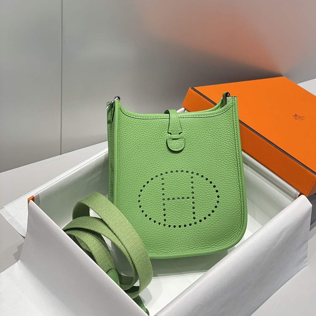 Hermes Mini Evelyne 16 Bag in Taurillon Clemence Leather H069457
