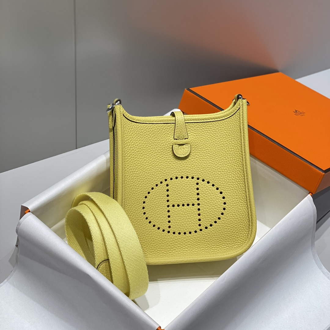 Hermes Mini Evelyne 16 Bag in Taurillon Clemence Leather H069460