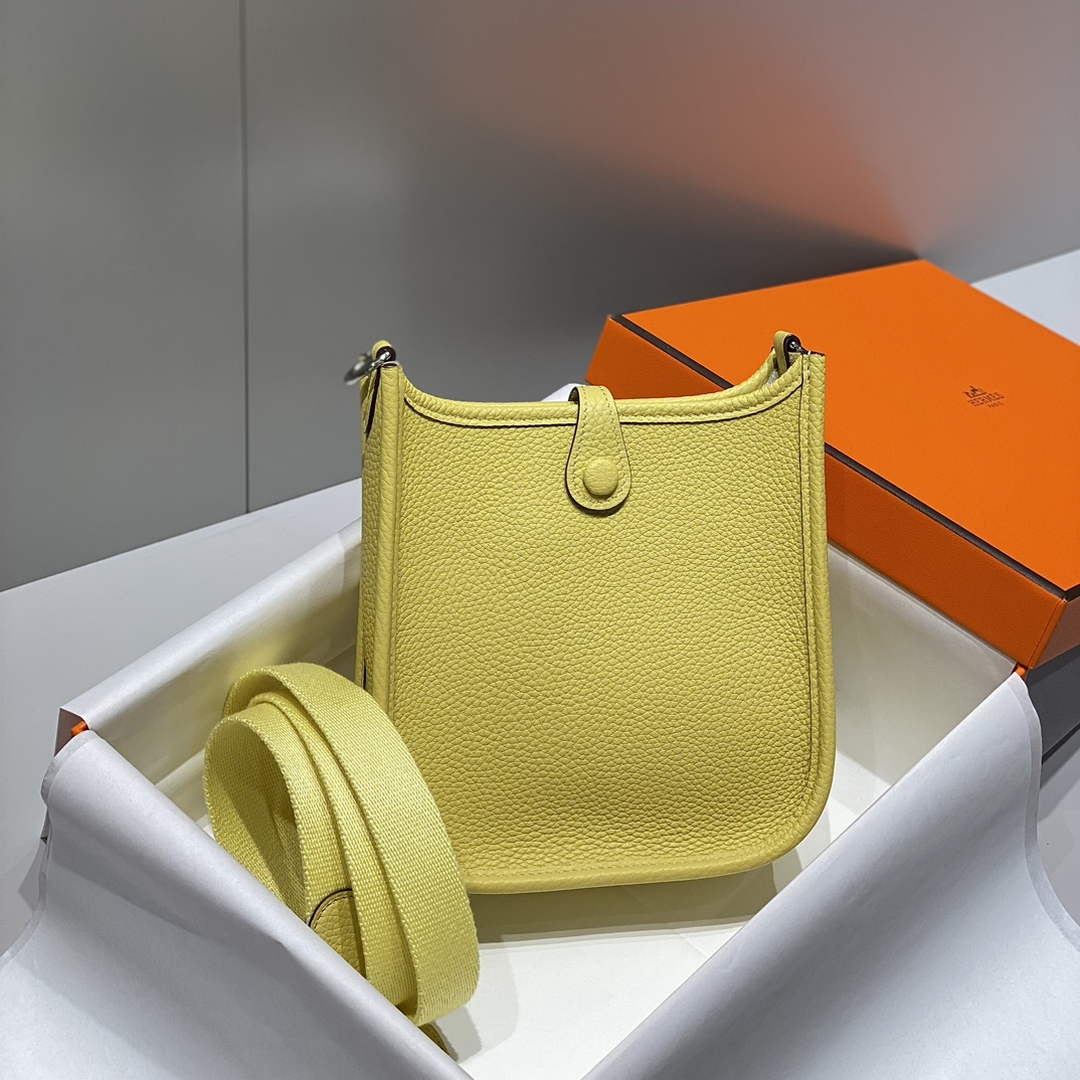 Hermes Mini Evelyne 16 Bag in Taurillon Clemence Leather H069460