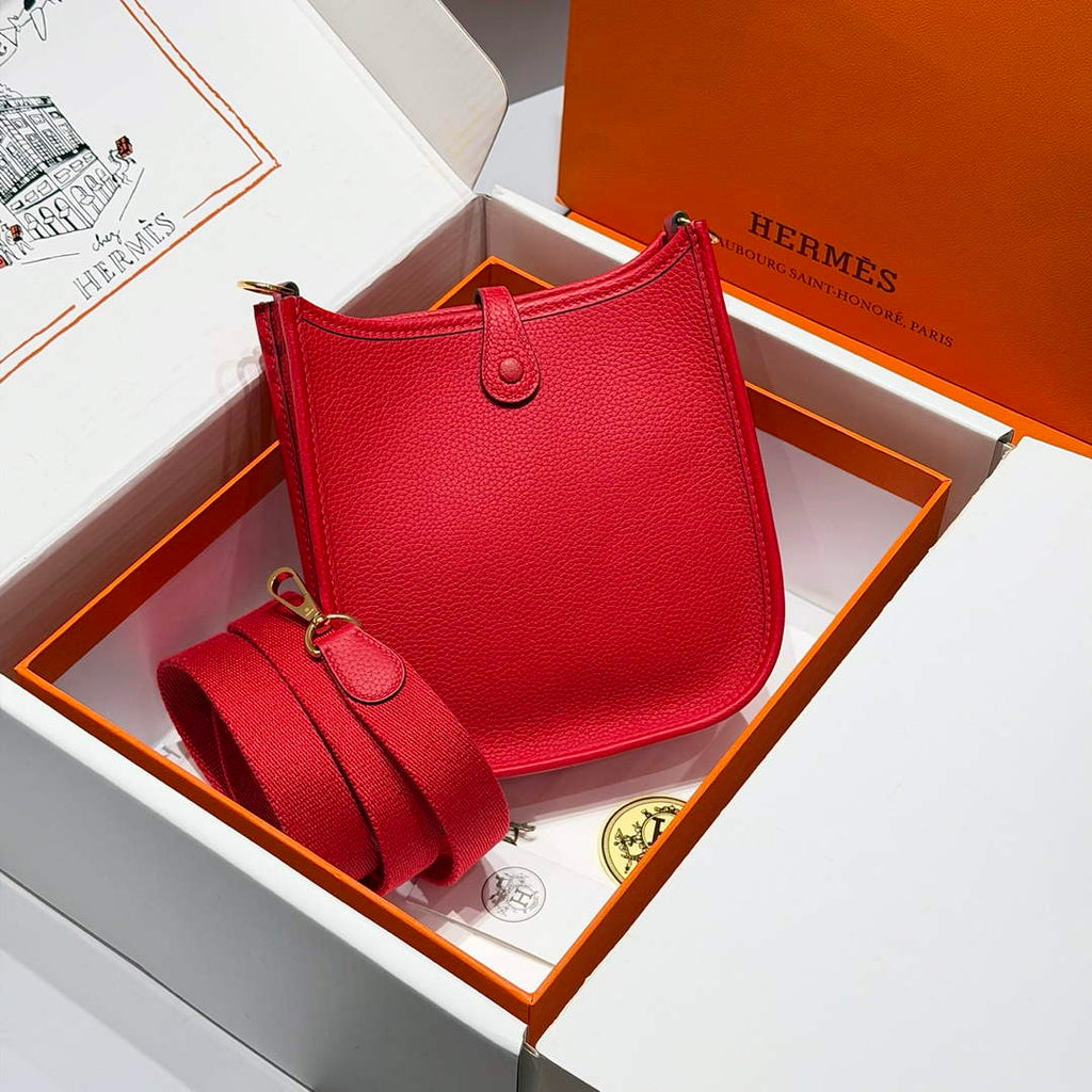 Hermes Mini Evelyne 16 Bag in Taurillon Clemence Leather H069423