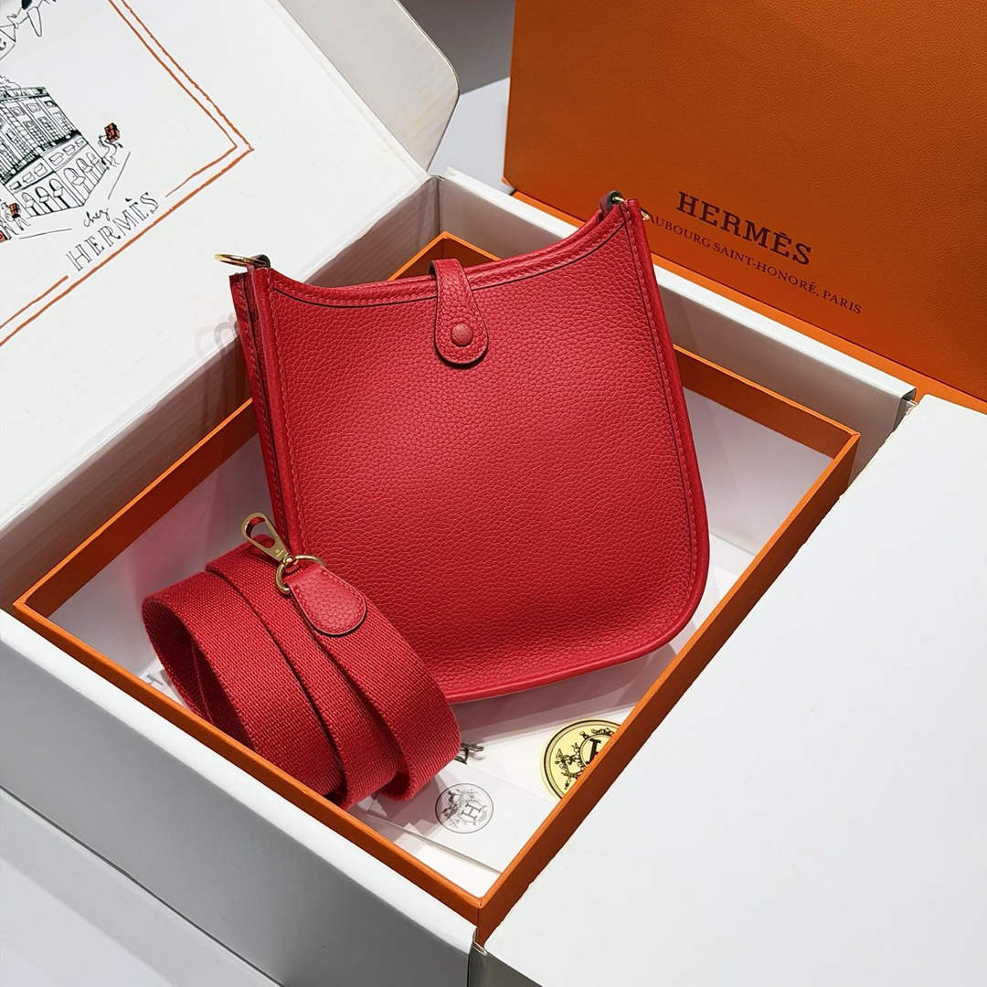 Hermes Mini Evelyne 16 Bag in Taurillon Clemence Leather H069423