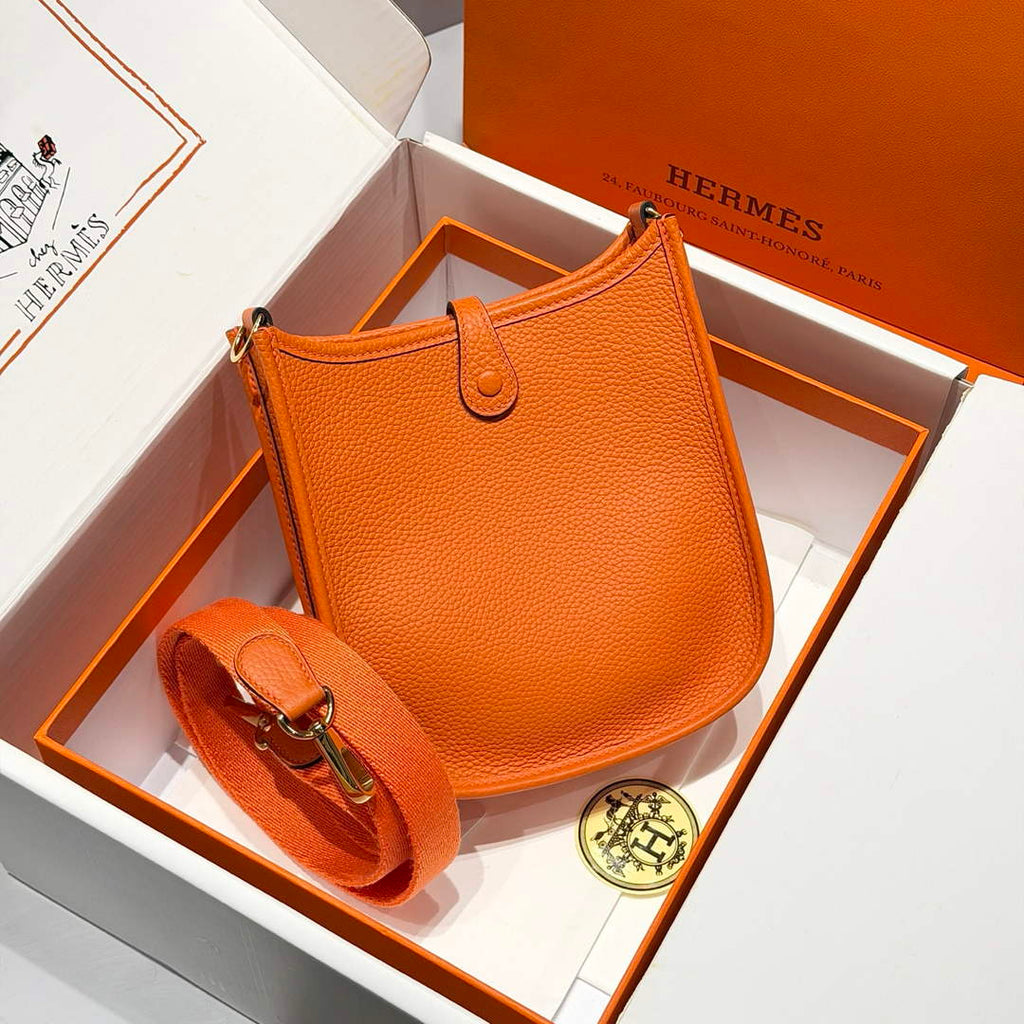 Hermes Mini Evelyne 16 Bag in Taurillon Clemence Leather H069425