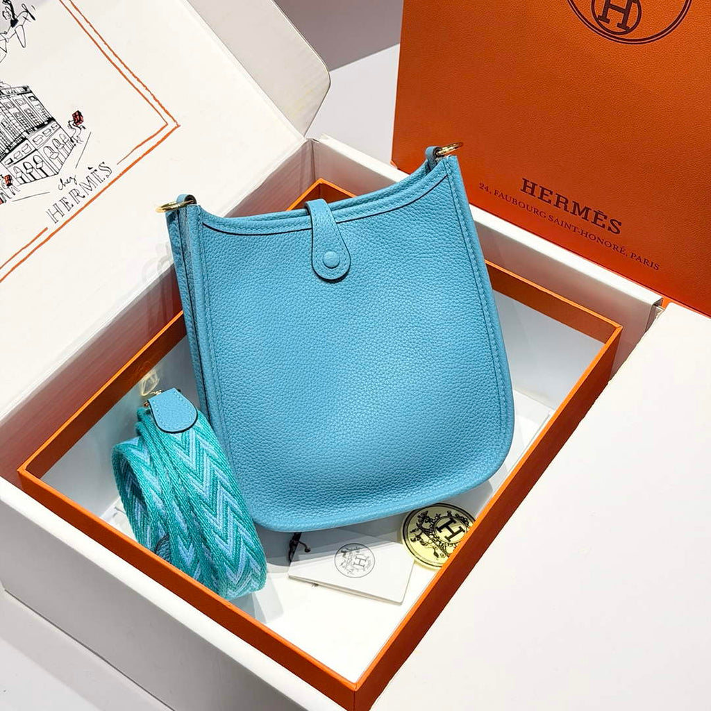 Hermes Mini Evelyne 16 Bag in Taurillon Clemence Leather H069432