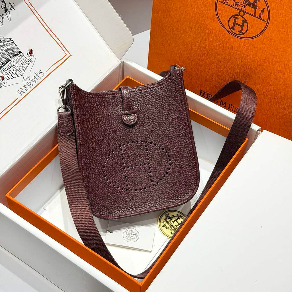 Hermes Mini Evelyne 16 Bag in Taurillon Clemence Leather H069433
