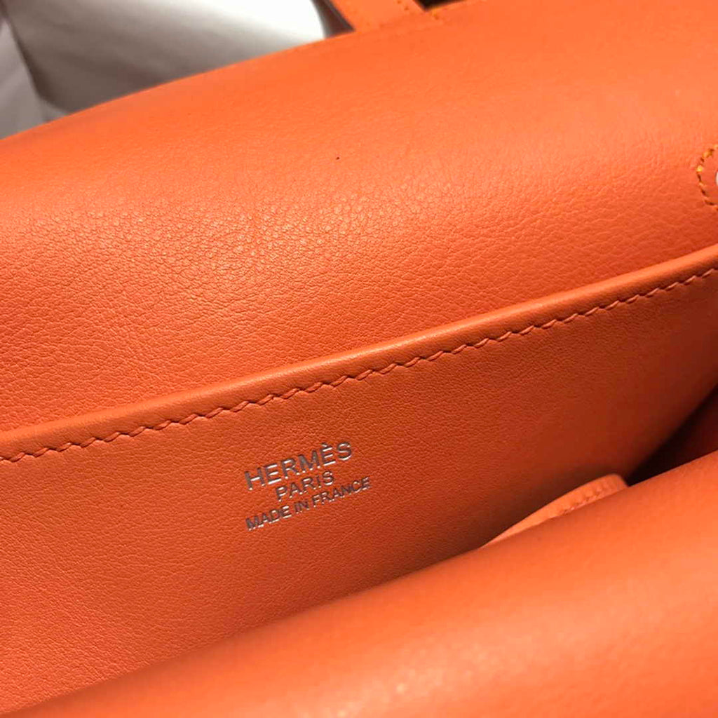 Hermes Mini Halzan 22 Bag Orange Swift Leather H082134