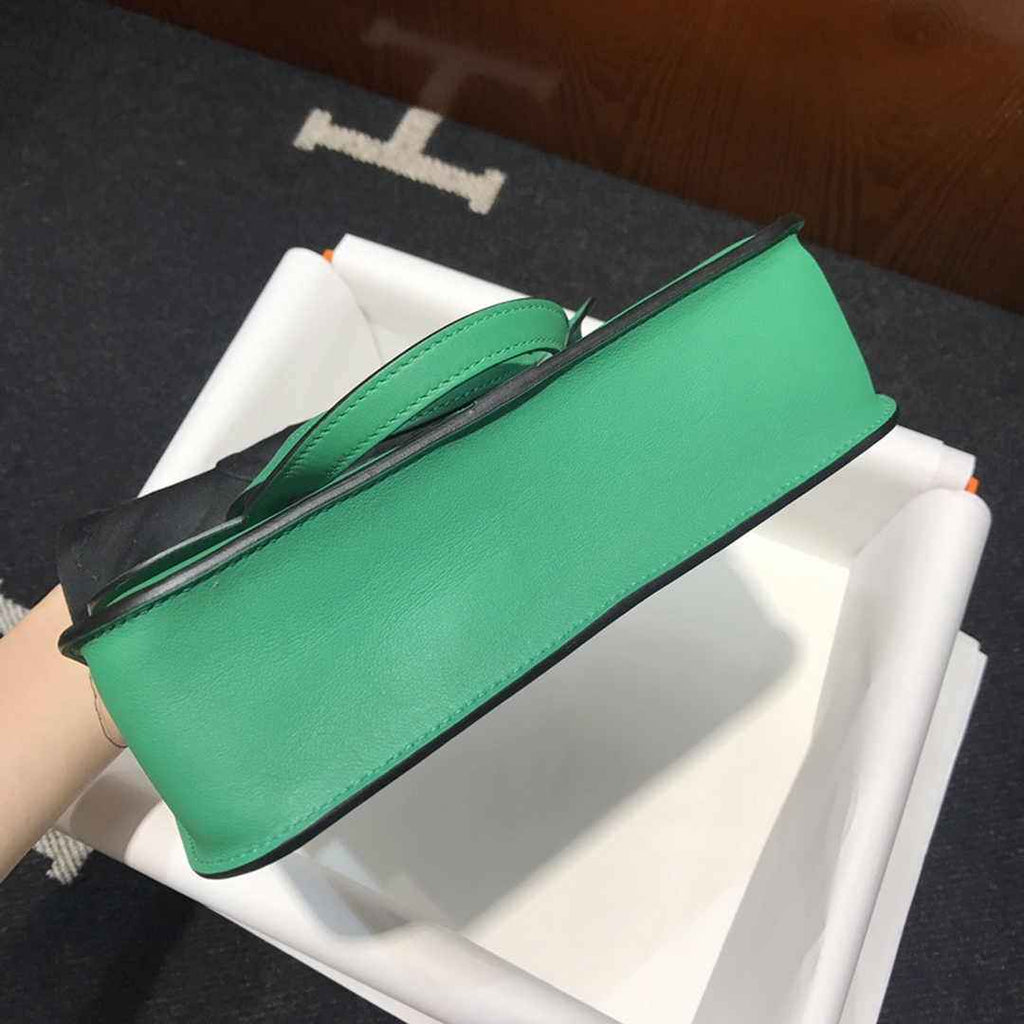 Hermes Mini Halzan 22 Bag Green Swift Leather H082133