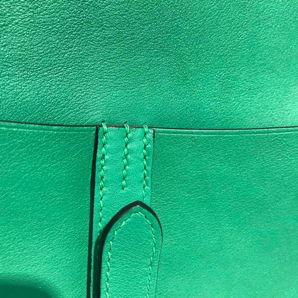Hermes Mini Halzan 22 Bag Green Swift Leather H082133