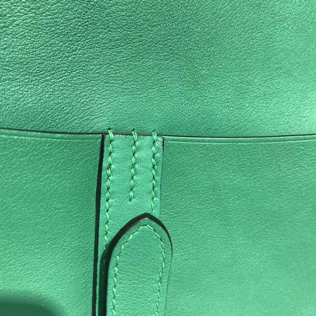 Hermes Mini Halzan 22 Bag Green Swift Leather H082133
