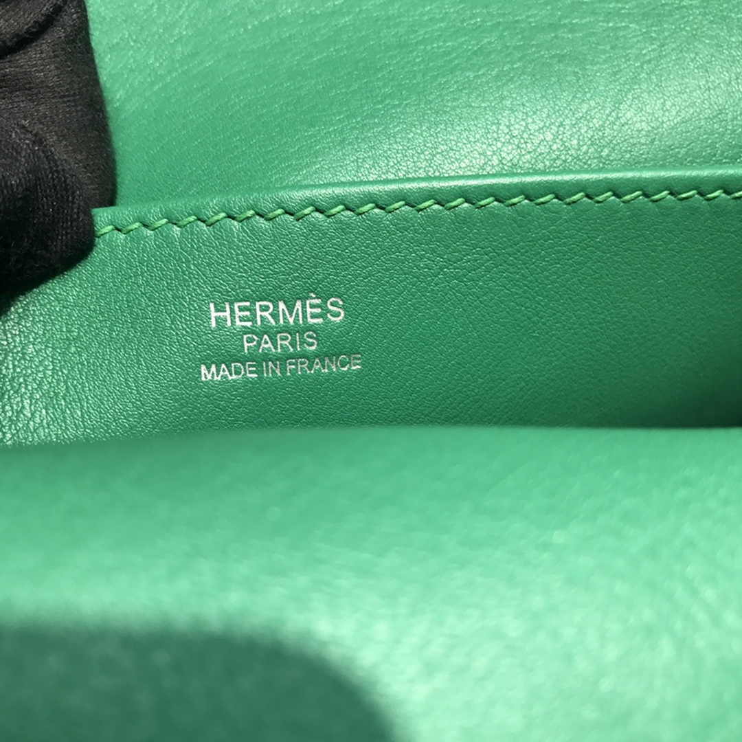 Hermes Mini Halzan 22 Bag Green Swift Leather H082133