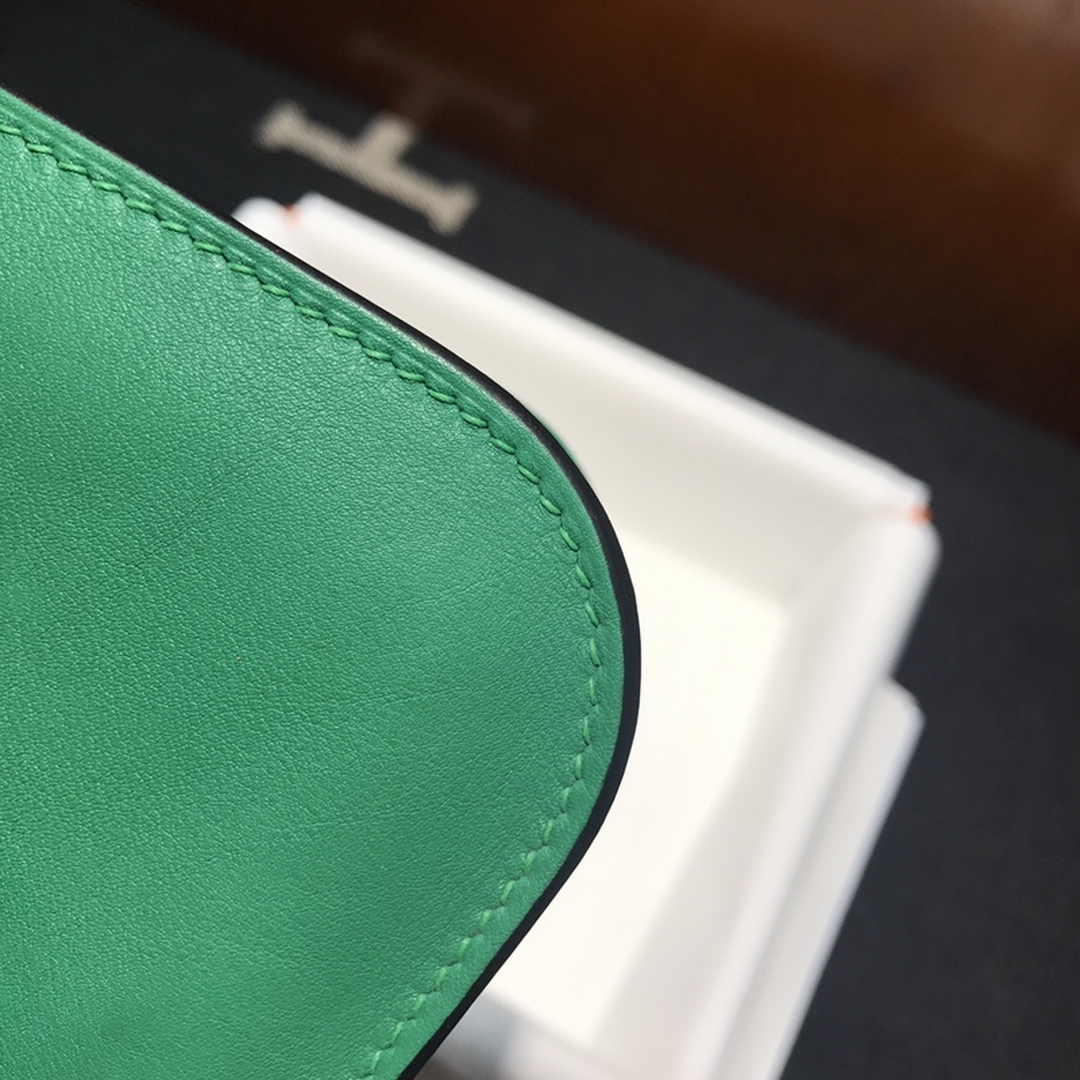Hermes Mini Halzan 22 Bag Green Swift Leather H082133