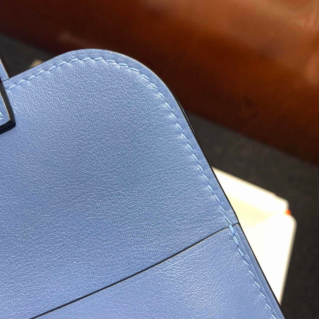 Hermes Mini Halzan 22 Bag Blue Swift Leather H082131