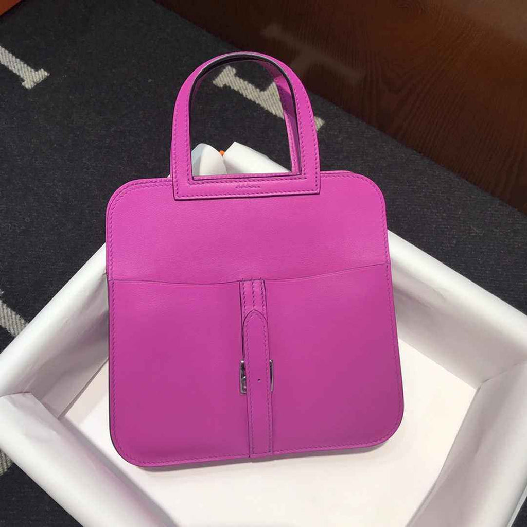 Hermes Mini Halzan 22 Bag Purple Swift Leather H082138
