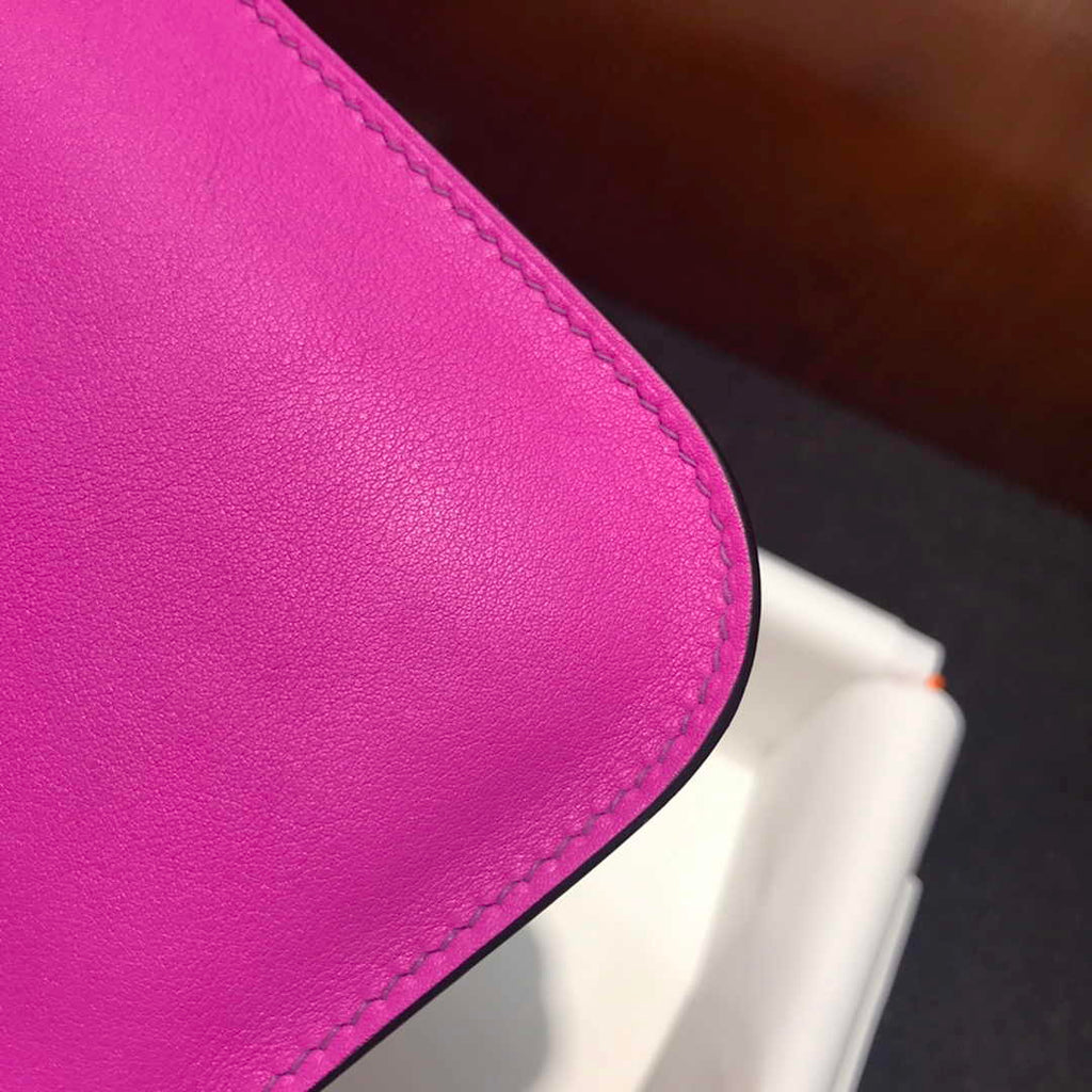 Hermes Mini Halzan 22 Bag Purple Swift Leather H082138