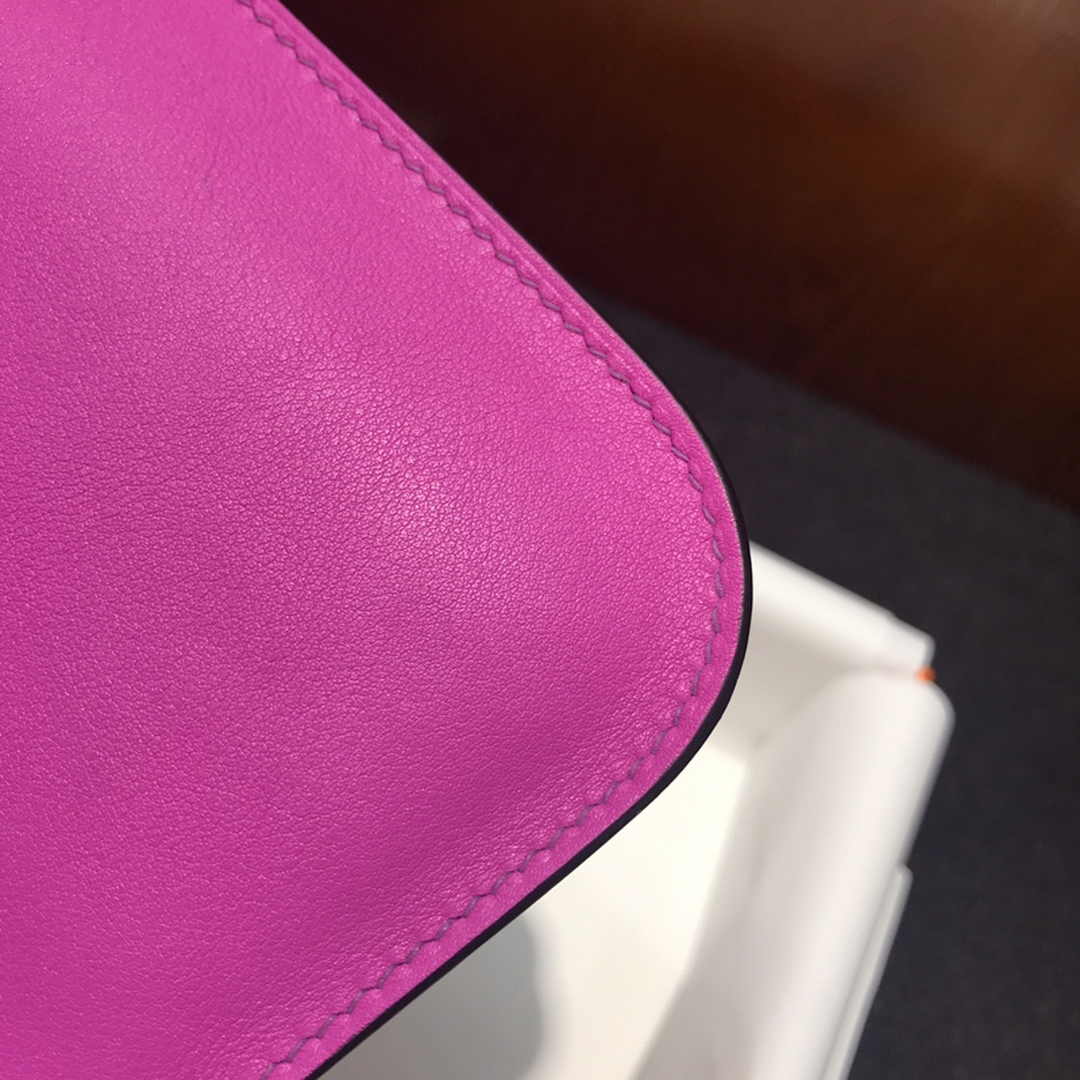 Hermes Mini Halzan 22 Bag Purple Swift Leather H082138
