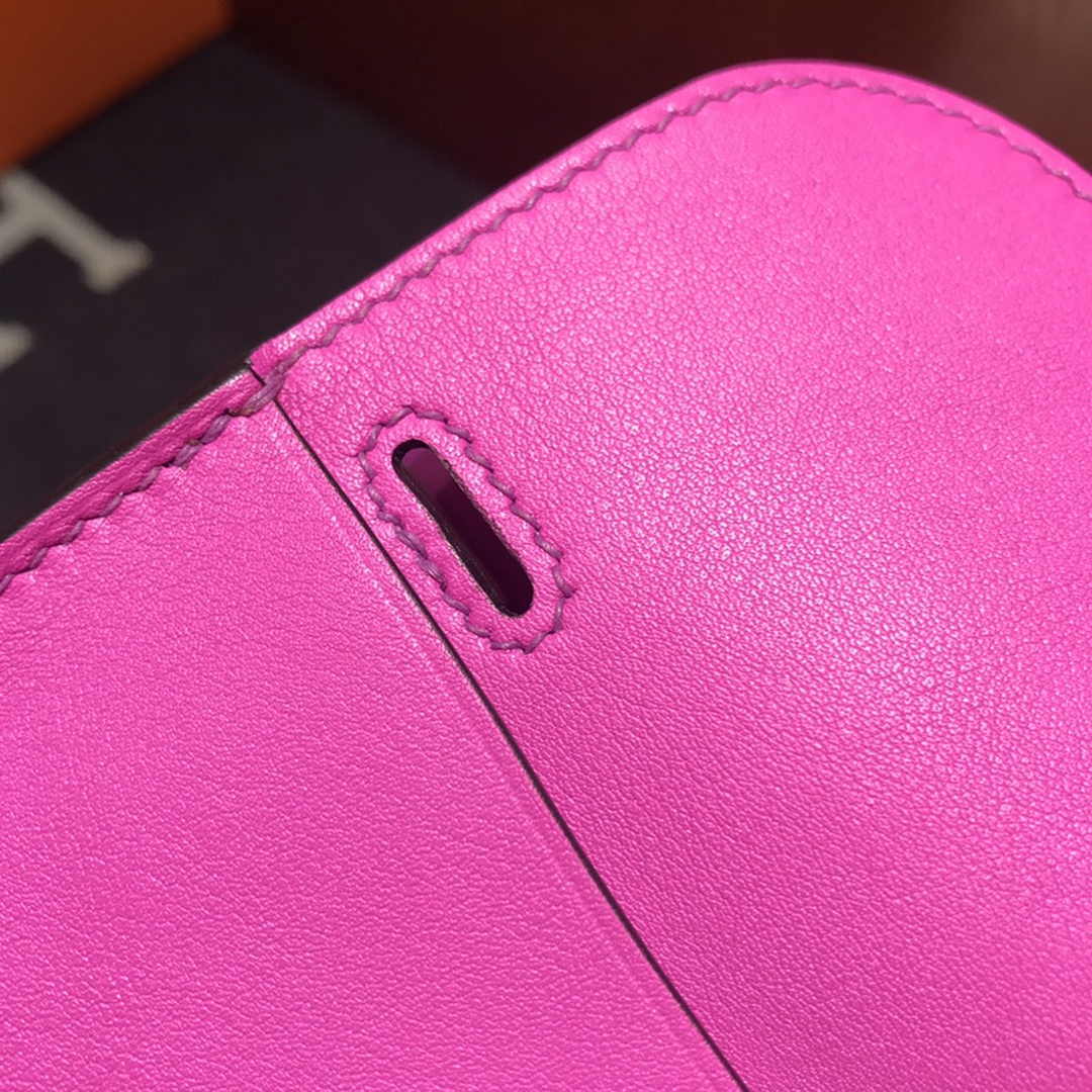 Hermes Mini Halzan 22 Bag Purple Swift Leather H082138