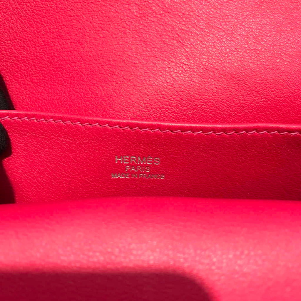 Hermes Mini Halzan 22 Bag Plum Swift Leather H082137