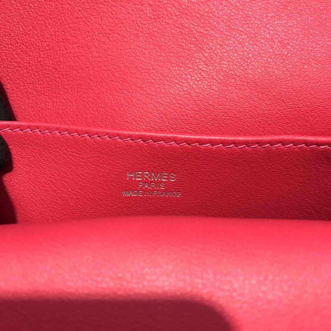 Hermes Mini Halzan 22 Bag Plum Swift Leather H082137