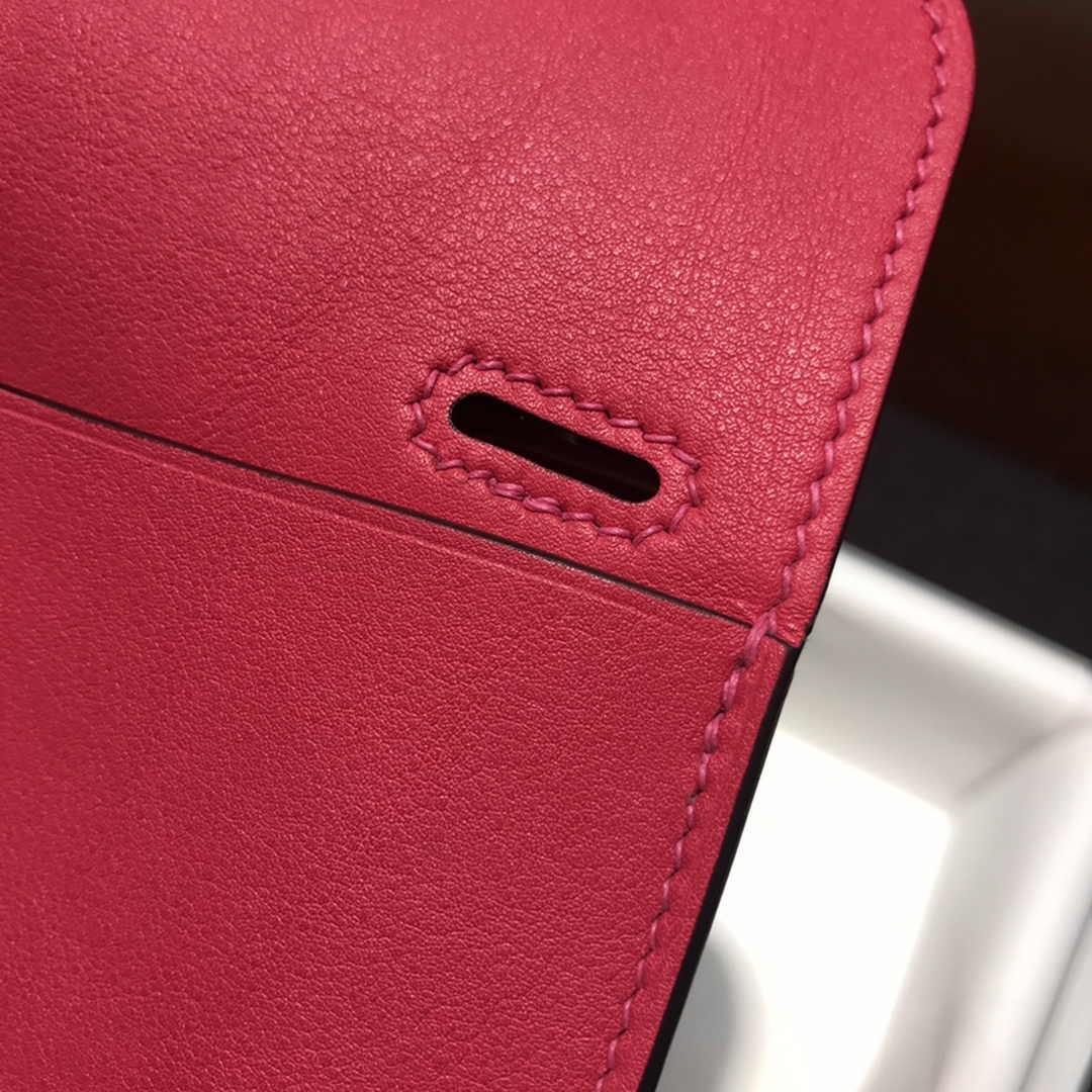 Hermes Mini Halzan 22 Bag Plum Swift Leather H082137