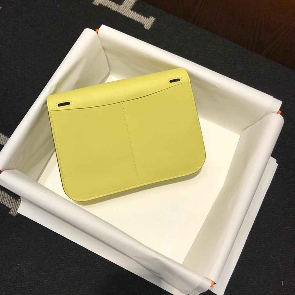 Hermes Mini Halzan 22 Bag Yellow Swift Leather H082139