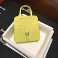 Hermes Mini Halzan 22 Bag Yellow Swift Leather H082139