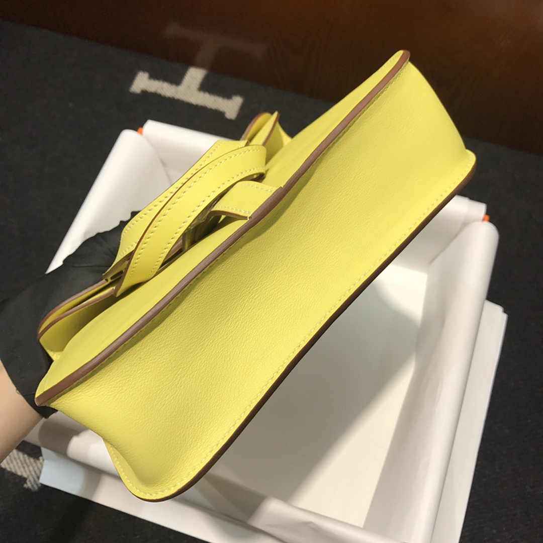 Hermes Mini Halzan 22 Bag Yellow Swift Leather H082139