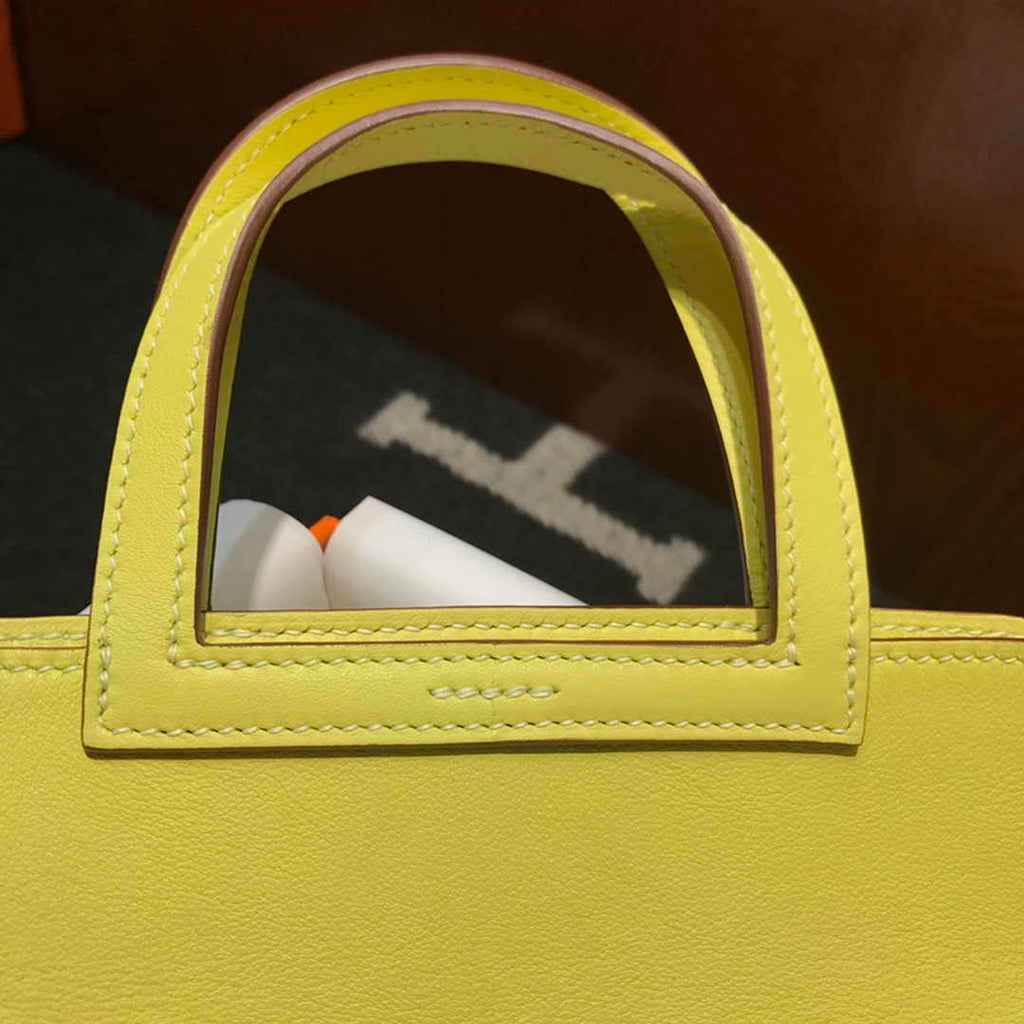 Hermes Mini Halzan 22 Bag Yellow Swift Leather H082139