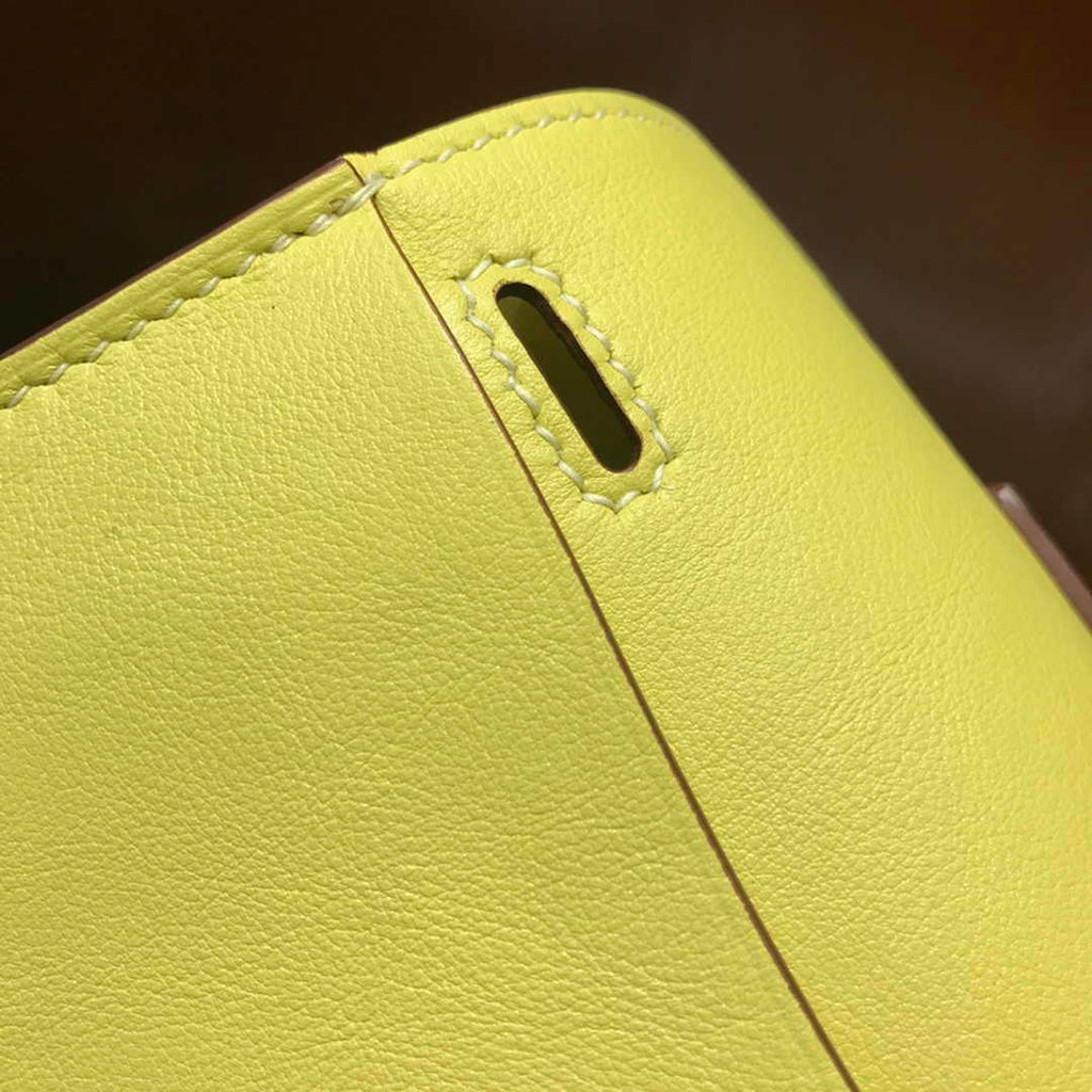 Hermes Mini Halzan 22 Bag Yellow Swift Leather H082139