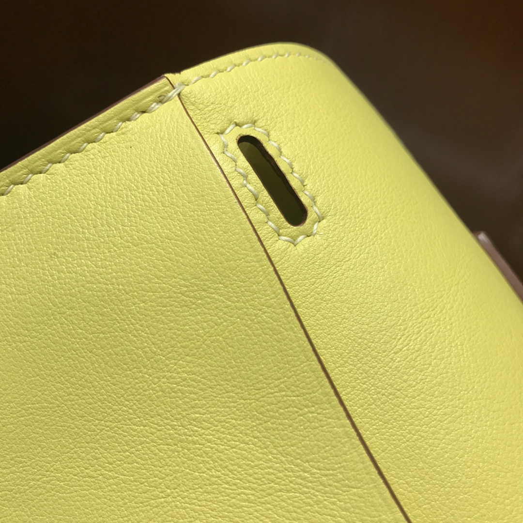 Hermes Mini Halzan 22 Bag Yellow Swift Leather H082139