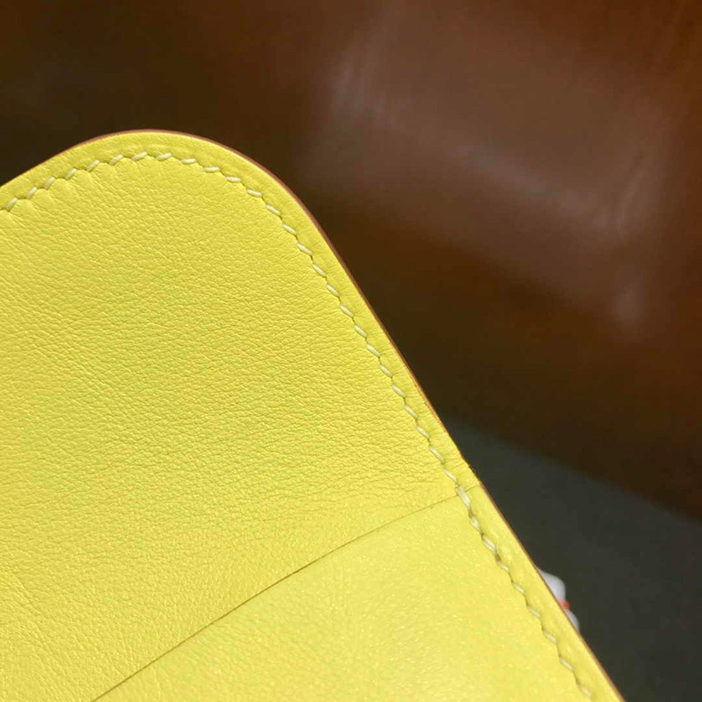 Hermes Mini Halzan 22 Bag Yellow Swift Leather H082139