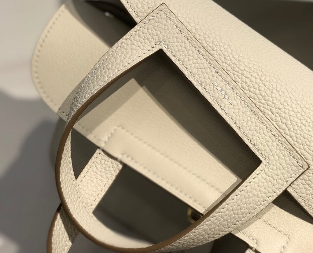Hermes Mini Halzan 22 Bag Beige Togo Leather H082141
