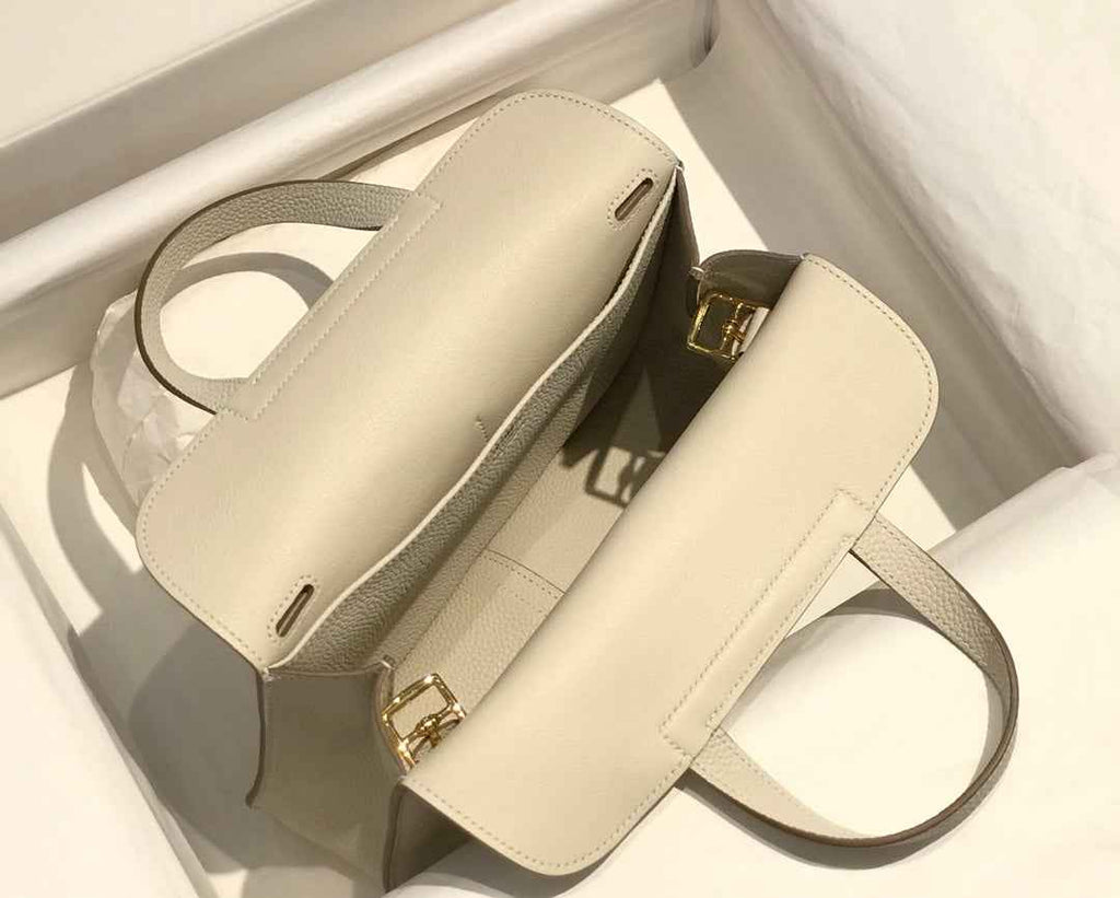 Hermes Mini Halzan 22 Bag Beige Togo Leather H082141