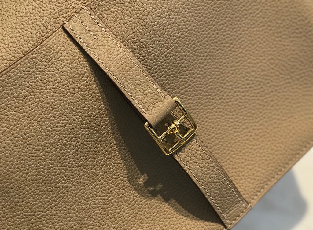 Hermes Mini Halzan 22 Bag Gray Togo Leather H082142
