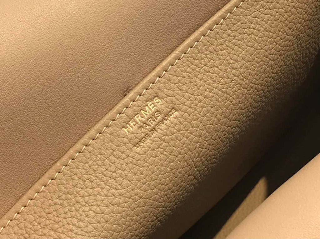 Hermes Mini Halzan 22 Bag Gray Togo Leather H082142