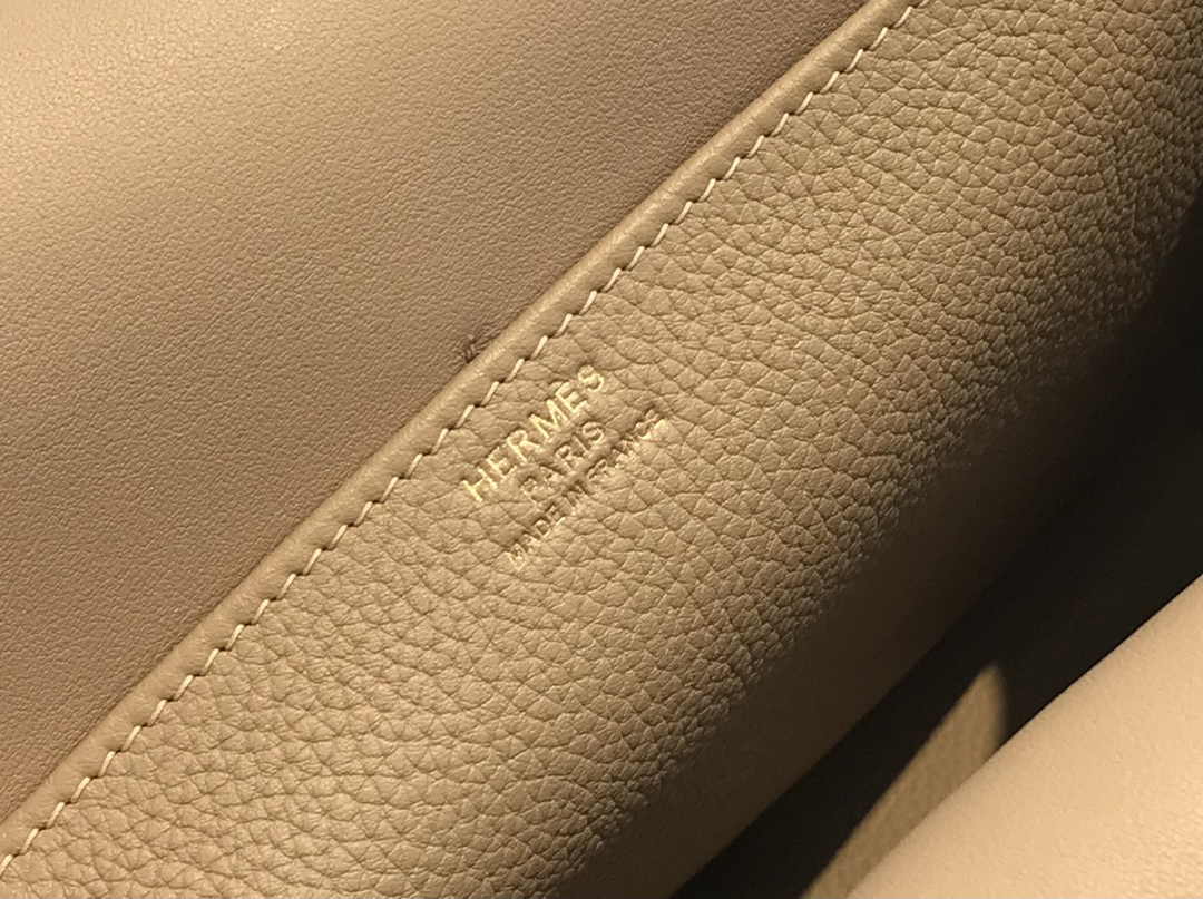 Hermes Mini Halzan 22 Bag Gray Togo Leather H082142