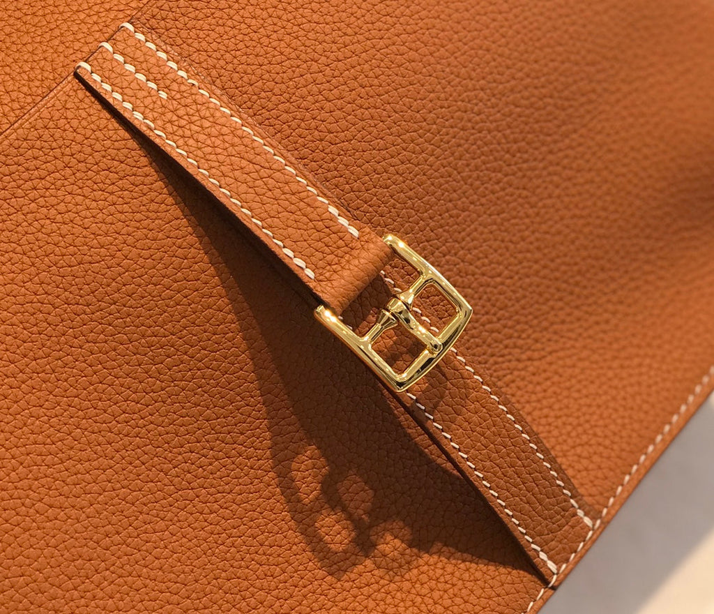 Hermes Mini Halzan 22 Bag Tan Togo Leather H082144
