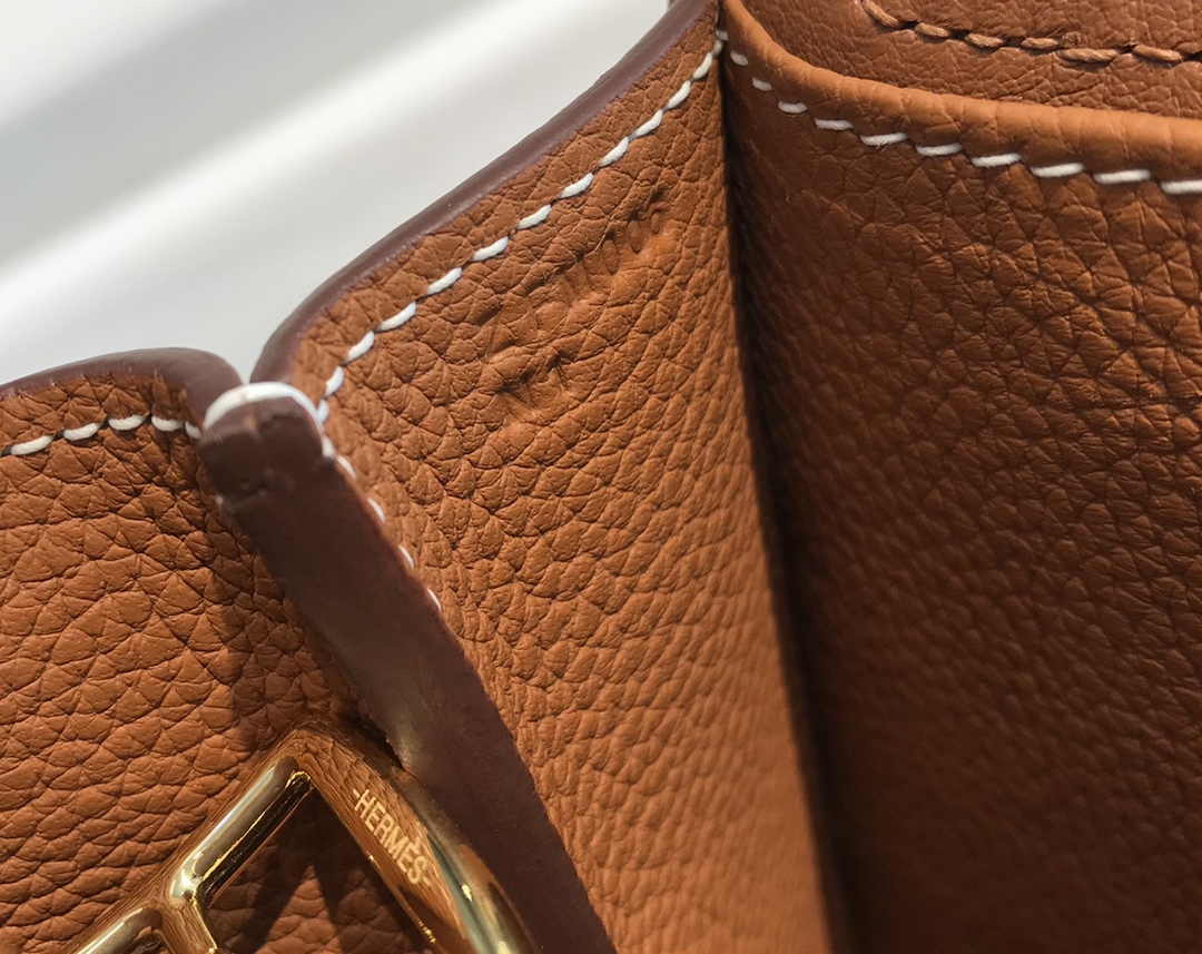 Hermes Mini Halzan 22 Bag Tan Togo Leather H082144