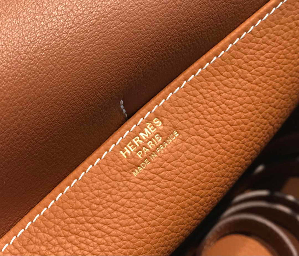 Hermes Mini Halzan 22 Bag Tan Togo Leather H082144