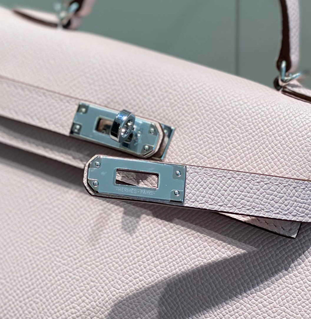 Hermes Mini Kelly II Bag 19 Light Pink Epsom Gold Hardware H86103