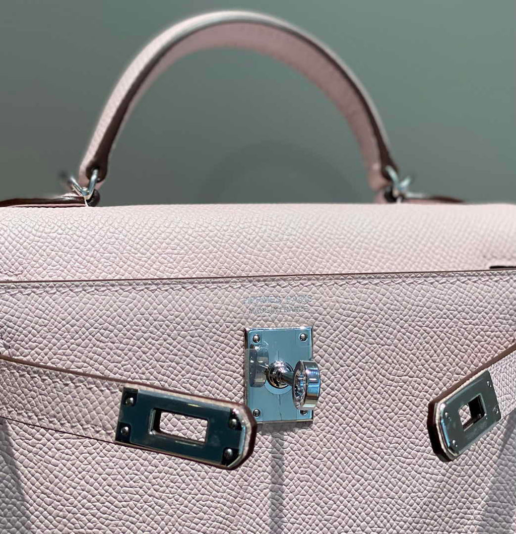 Hermes Mini Kelly II Bag 19 Light Pink Epsom Gold Hardware H86103
