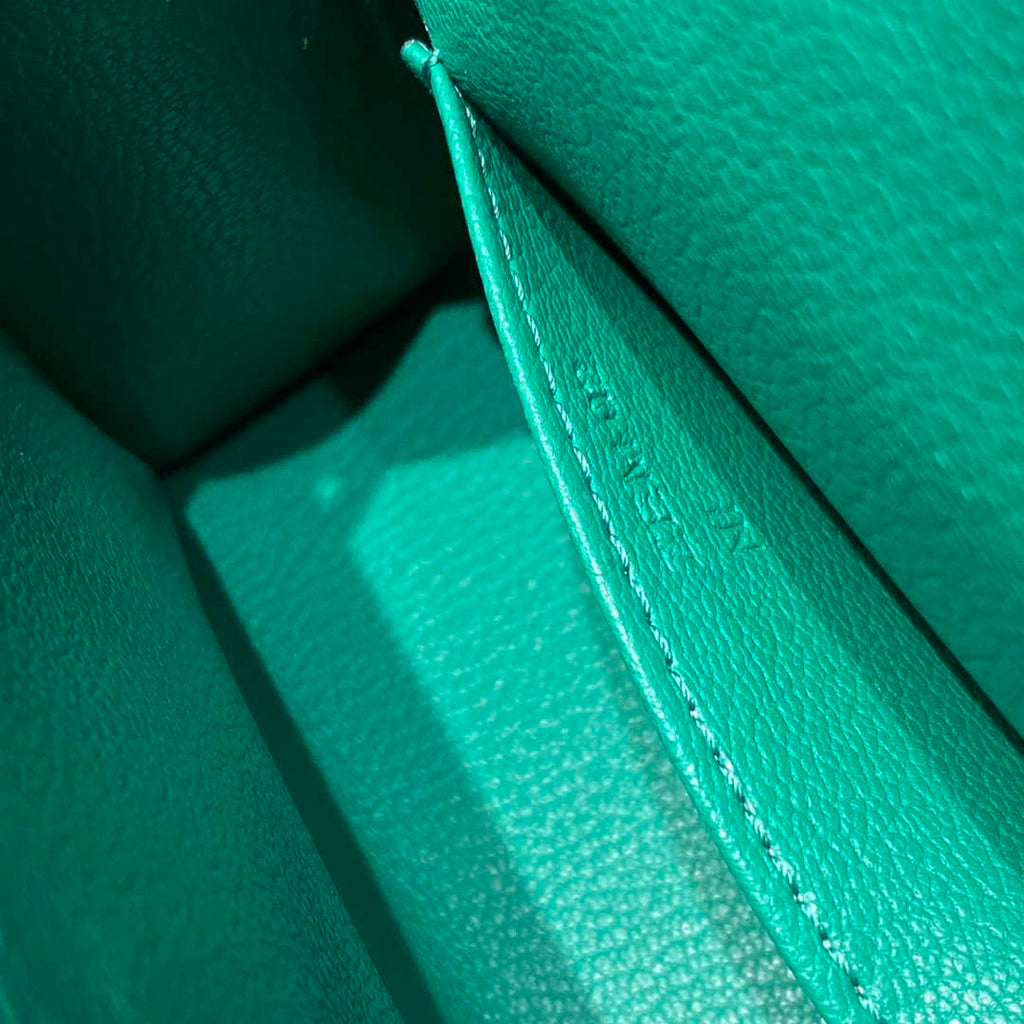Hermes Mini Kelly II Bag 19 Green Epsom Gold Hardware H86100