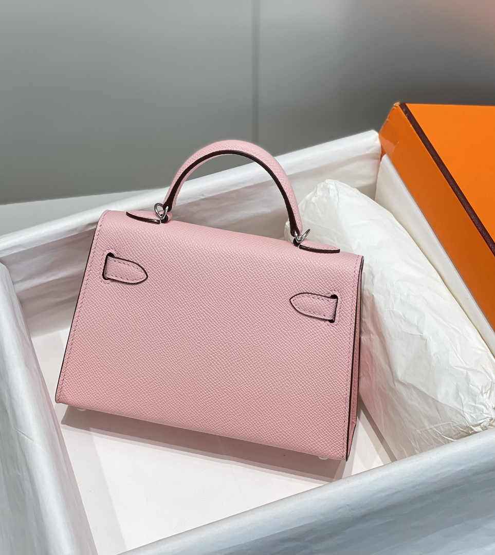 Hermes Mini Kelly II Bag 19 Pink Epsom Gold Hardware H86108