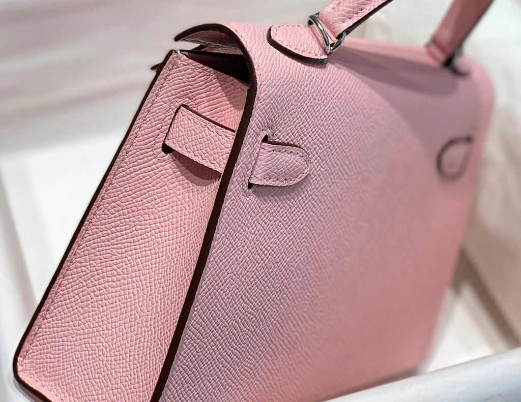 Hermes Mini Kelly II Bag 19 Pink Epsom Gold Hardware H86108
