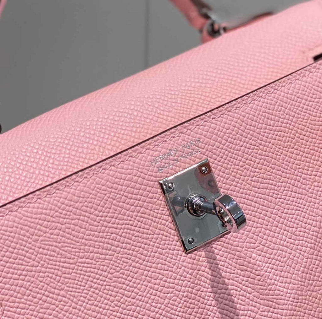 Hermes Mini Kelly II Bag 19 Pink Epsom Gold Hardware H86108