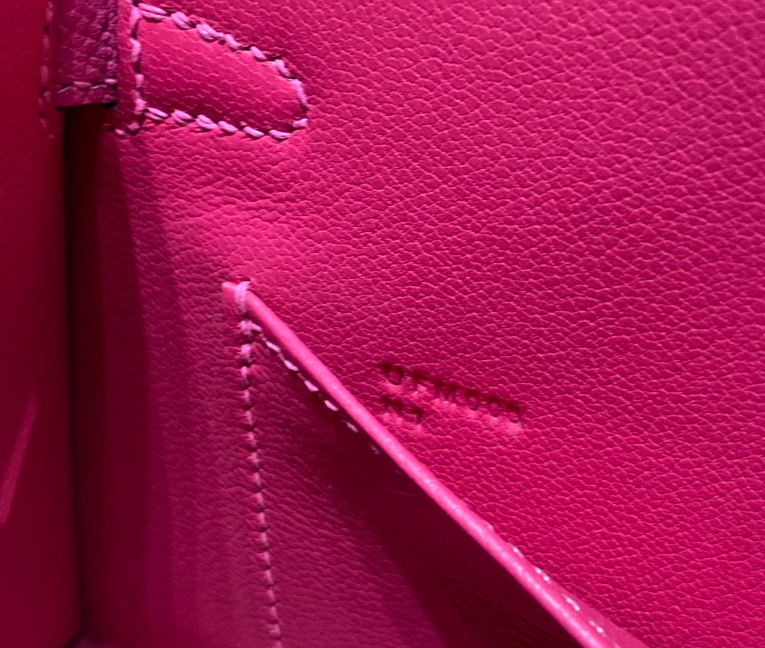 Hermes Mini Kelly II Bag 19 Gold Hardware with Epsom Plum