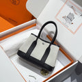 Hermes Mini Neo Garden 23 Bag, H086418 Beige canvas